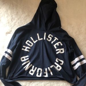 Hollister graphic long sleeve with a hood